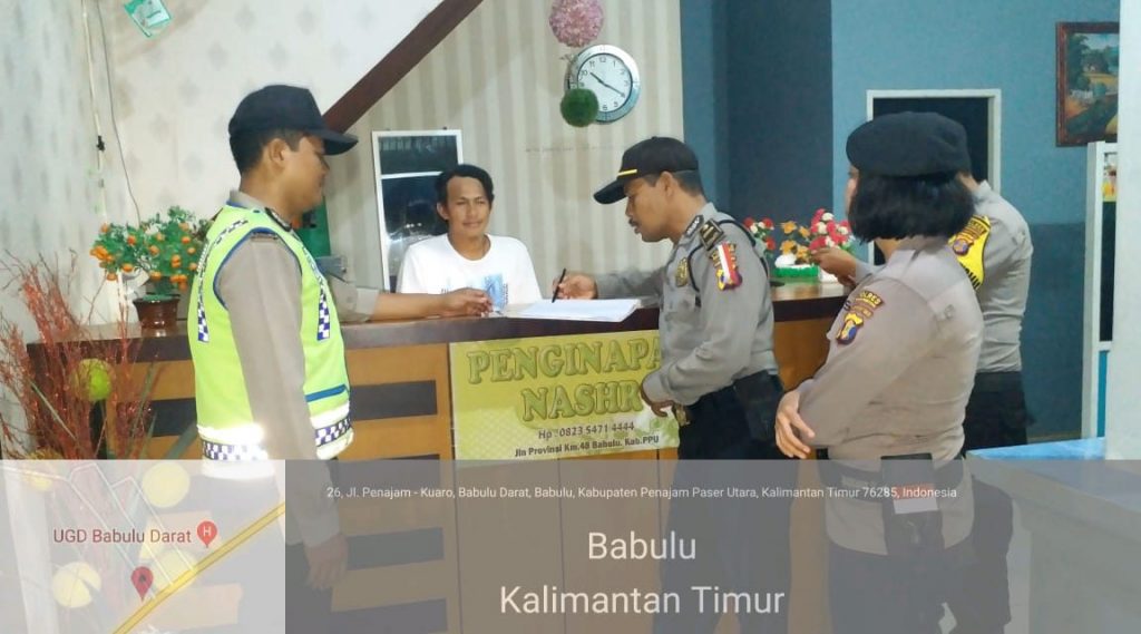 Beri Rasa Aman Pengunjung, Polsek Babulu Sambangi Tempat Penginapan IMG 20190119 WA0037 1152x640