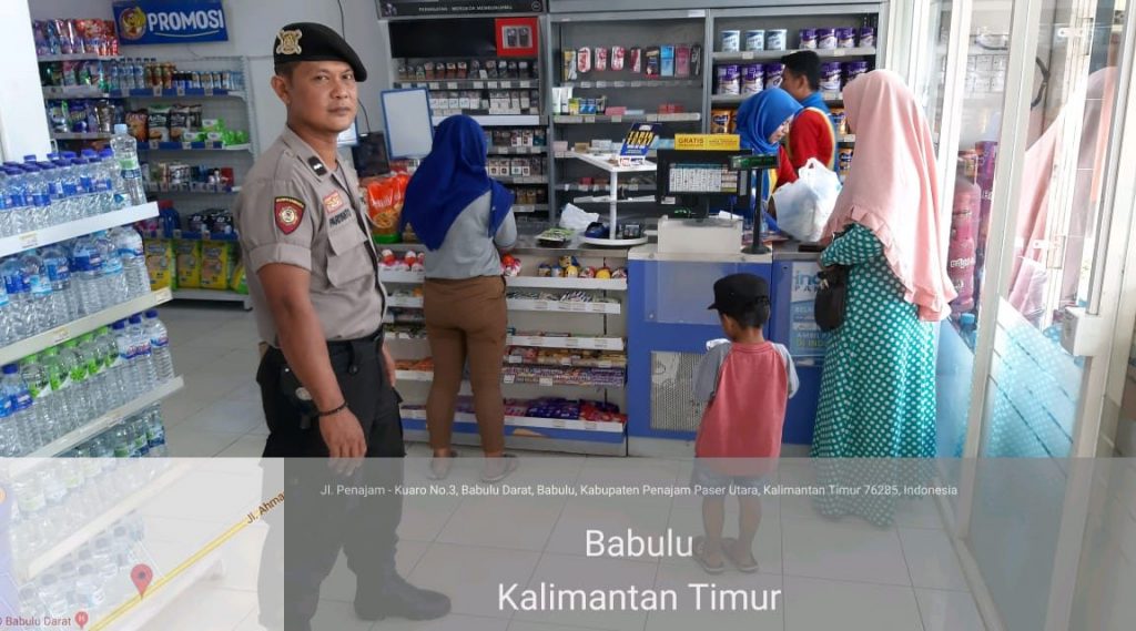 Wujudkan Kamtibmas Yang Kondusif, Anggota Polsek Babulu Sambangi Minimarket IMG 20190126 WA0019 1152x640