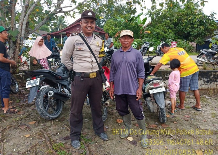 Pelihara Kamtibmas, Bhabinkamtibmas Gunung Mulia Sambangi Warga Desa Binaan IMG 20190127 WA0002