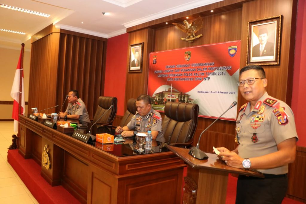 Polda Kaltim Gelar Rapat Penyusunan Laporan Keuangan TA. 2018 WhatsApp Image 2019 01 15 at 13.38.54