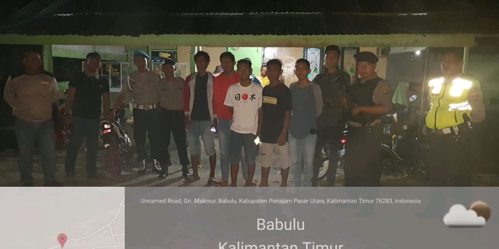 Jaga Kondusifitas Jelang Pemilu 2019, Polsek Babulu Tingkatkan Patroli Sabtu Malam Minggu IMG 20190310 WA0003 1280x640