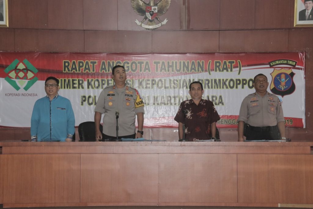 Evaluasi Kinerja, Polres Kukar Gelar Rapat Anggota Tahunan Rapat tahunan polres kukar