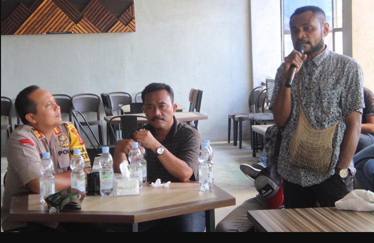 Dengarkan Keluhan, Wakapolresta Samarinda Temui Mahasiswa Papua kapolres samarinda dengaran keluhan mahasiswa papua