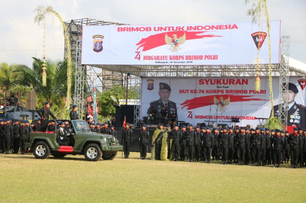 Wakapolda Kaltim Pimpin Upacara HUT Korps Brimob Polri ke-74 WhatsApp Image 2019 11 14 at 10.55.20