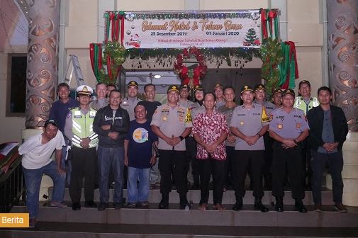 Ops Lilin Mahakam 2019, Kapolres Bontang Cek Pengamanan Gereja 7