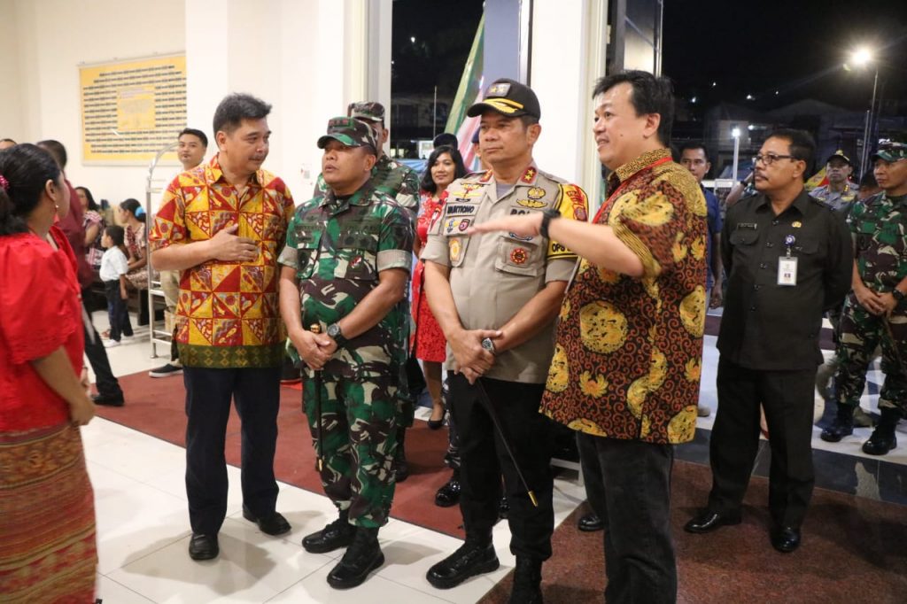 Kapolda-Pangdam Terjun Langsung Pastikan Misa Natal Aman IMG 20191224 WA0054