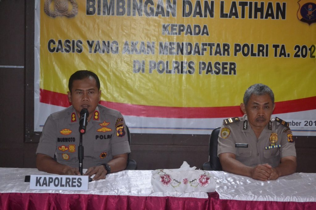 Kapolres Paser Berikan Pembekalan Kepada Calon Siswa Polri T.A. 2020 WhatsApp Image 2019 12 07 at 08.51.33