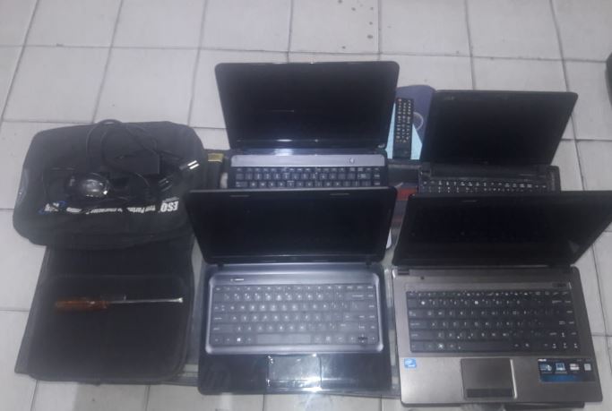 Polresta Balikpapan Berhasil Amankan Tiga Orang Pencuri Laptop laptop