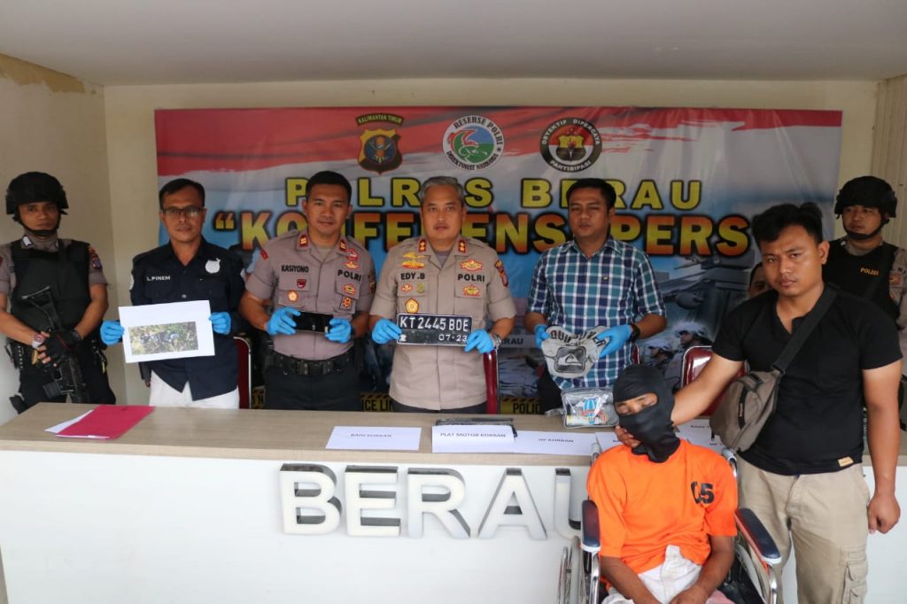 Sempat Melarikan Diri, Pelaku Curas Berhasil Diringkus Polres Berau IMG 20200130 WA0047