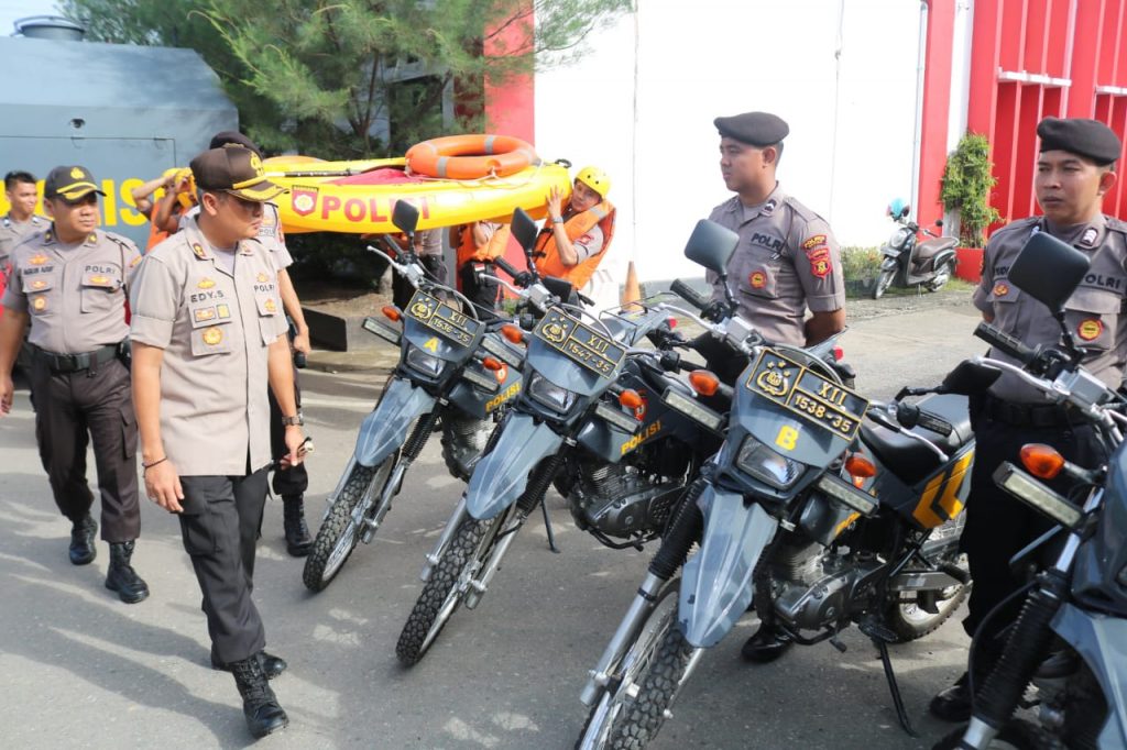 Waspada Bencana Alam, Polres Berau Gelar Apel Siaga Penanggulangan Bencana WhatsApp Image 2020 01 07 at 13.07.26
