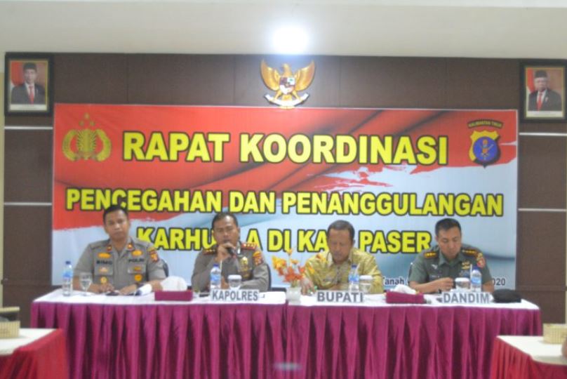 Kapolres Paser Pimpin Rapat Koordinasi Antisipasi Karhutla 4 3