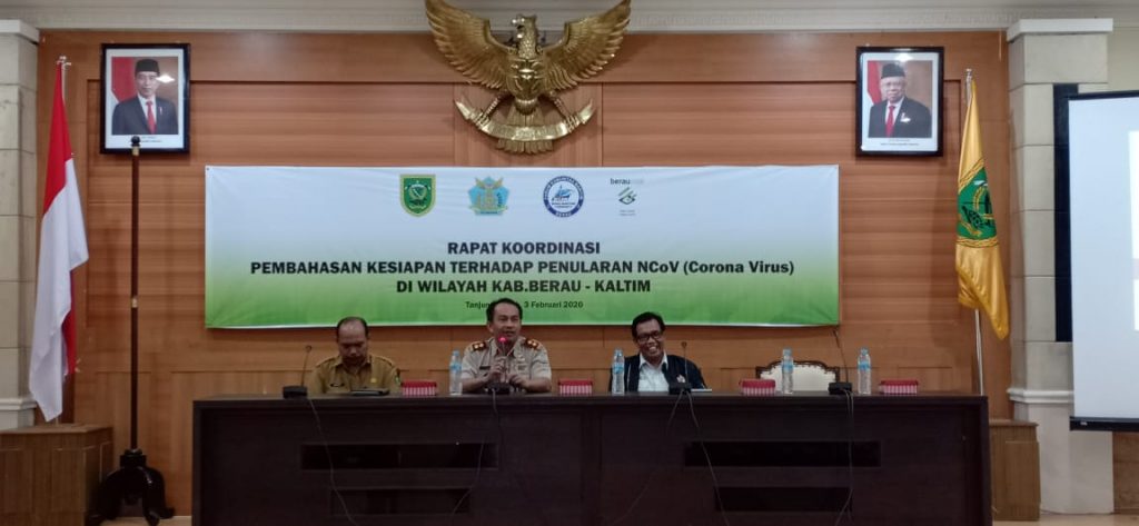 Bersama Pemkab, Polres Berau Gelar Rapat Koordinasi Antisipasi Penyebaran Virus Corona WhatsApp Image 2020 02 04 at 14.36.11