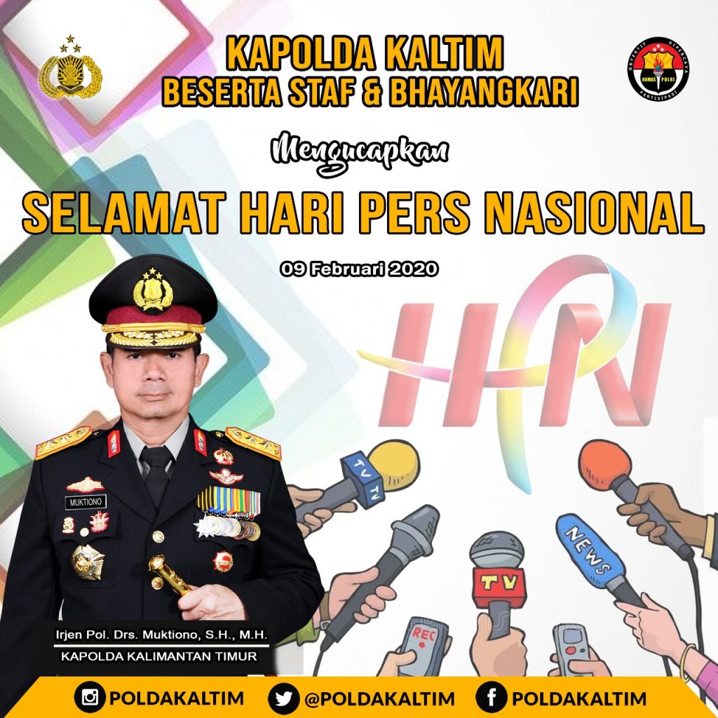 Memperingati Hari Pers Nasional, Kapolda Kaltim Beri Ucapan dan Harapan WhatsApp Image 2020 02 08 at 09.26.24