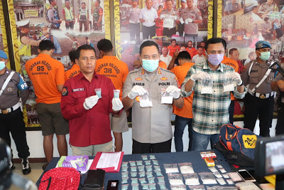 Ringkus 6 Pelaku, Polresta Samarinda Berhasil Amankan 20 Poket Sabu dan 1.700 Butir Pil Ekstasi 111