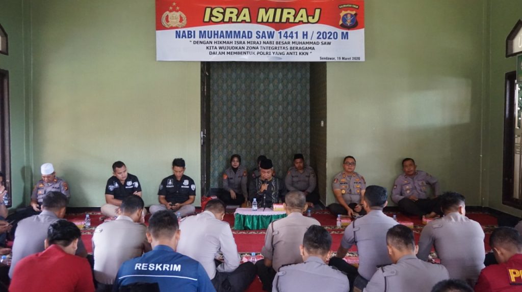 Tumbuhkan Semangat Baru Dalam Beribadah, Polres Berau Gelar Pelaksanaan Isra’ Mi’raj 28