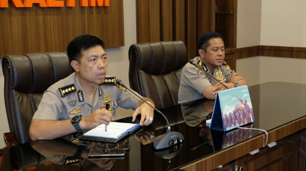 Bid Humas Polda Kaltim Laksanakan Vicon Dengan Divisi Humas Polri 6