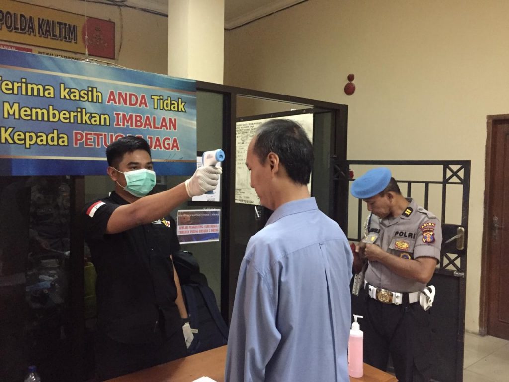 Cegah Corona, Polda Kaltim Setop Layanan Jenguk Tahanan IMG 20200326 WA0148