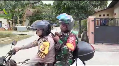 Kompak dan Solid, Bhabinkamtibmas dan Babinsa di Samarinda Berikan Himbauan Pencegahan Corona Kepada Warga IMG 20200322 181614