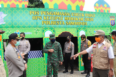 Cek Kesiapan, Kapolresta dan Forkopimda Kota Samarinda Tinjau Pos Pengamanan Ops Ketupat Mahakam 2020 20200504111105 IMG 3862