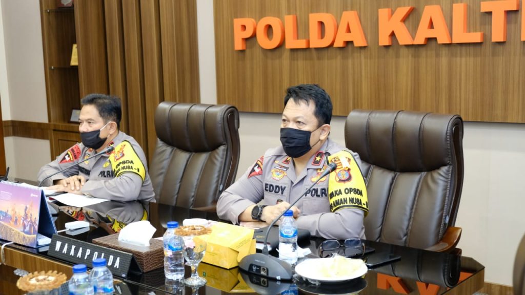 Bahas Situasi Kamtibmas Terkini, Polda Kaltim Ikuti Vicon Dengan Kapolri 10 3