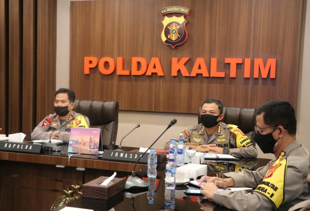 Dipimpin Wakapolri, Kapolda Kaltim Ikuti Vicon Anev Ops Aman Nusa II WhatsApp Image 2020 06 10 at 14.54.21