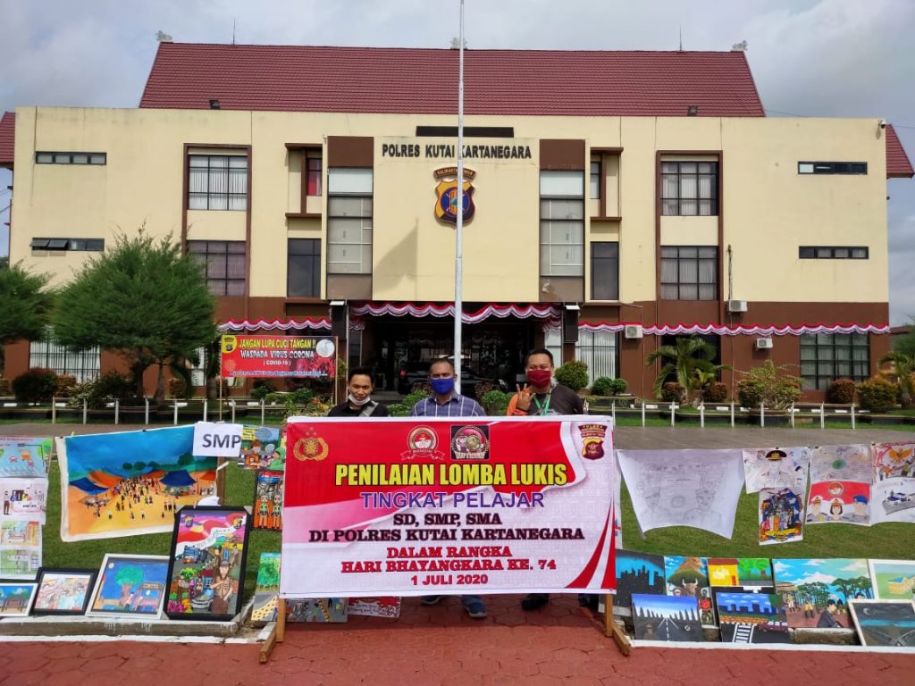 Meriahkan Hari Bhayangkara Ke-74, Polres Kukar Gelar Lomba Melukis Tingkat Pelajar WhatsApp Image 2020 06 29 at 15.04.08