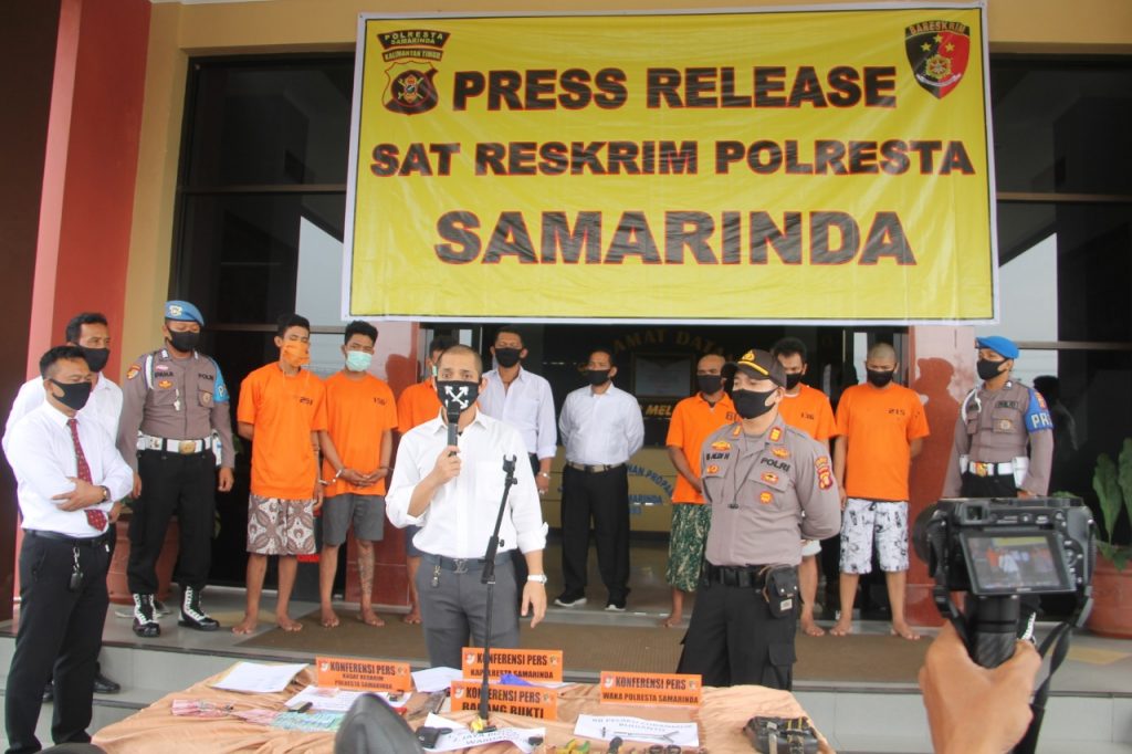 Sat Reskrim Polresta Samarinda Gelar Press Release Kasus Curas, Curanmor dan Penggelapan 1 3