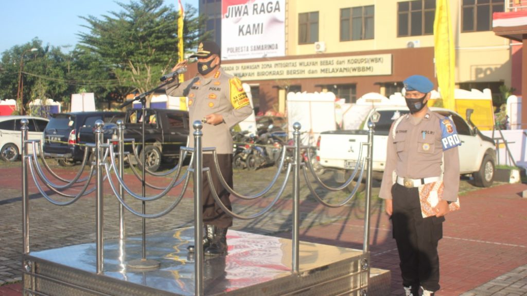 Kapolresta Samarinda Pimpin Langsung Upacara Korps Raport 74 Personilnya 11 1