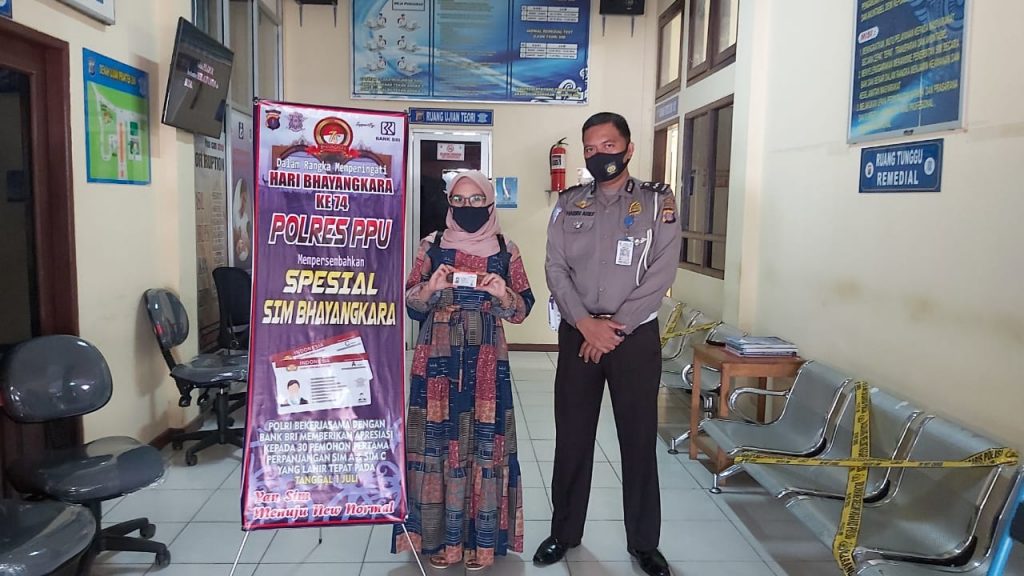 Hari Bhayangkara ke-74, Sat Lantas Polres PPU Gratiskan SIM Bagi Kelahir 1 Juli 5