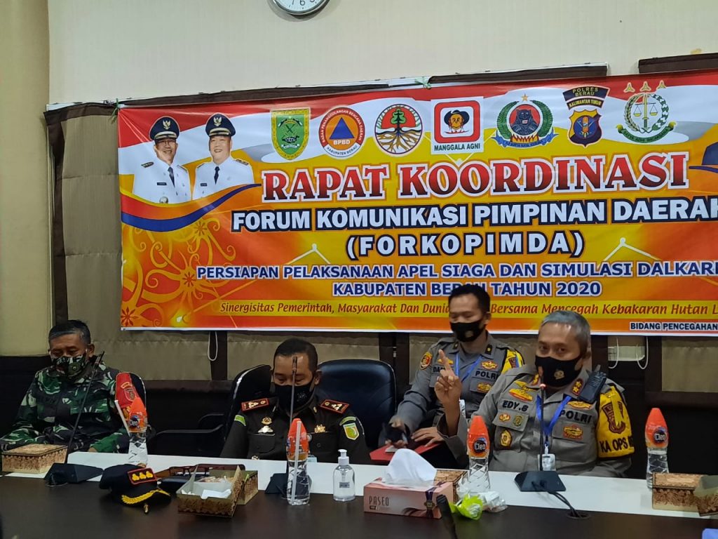 Kapolres Berau Hadiri Rapat Koordinasi Pencegahan Karhutla WhatsApp Image 2020 07 28 at 08.14.36