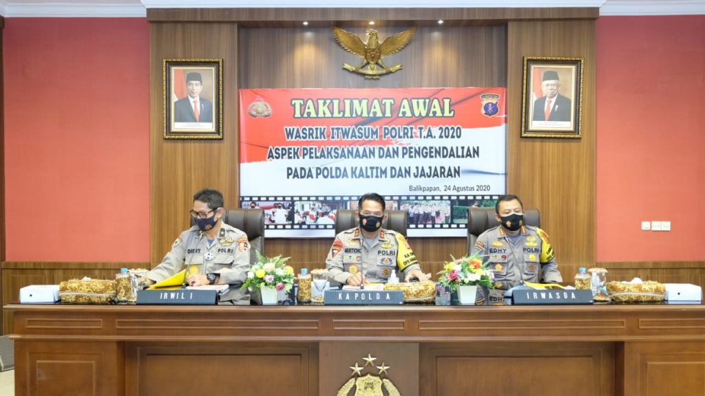 Kapolda Kaltim Buka Taklimat Awal Wasrik Itwasum Polri T.A. 2020 16 9