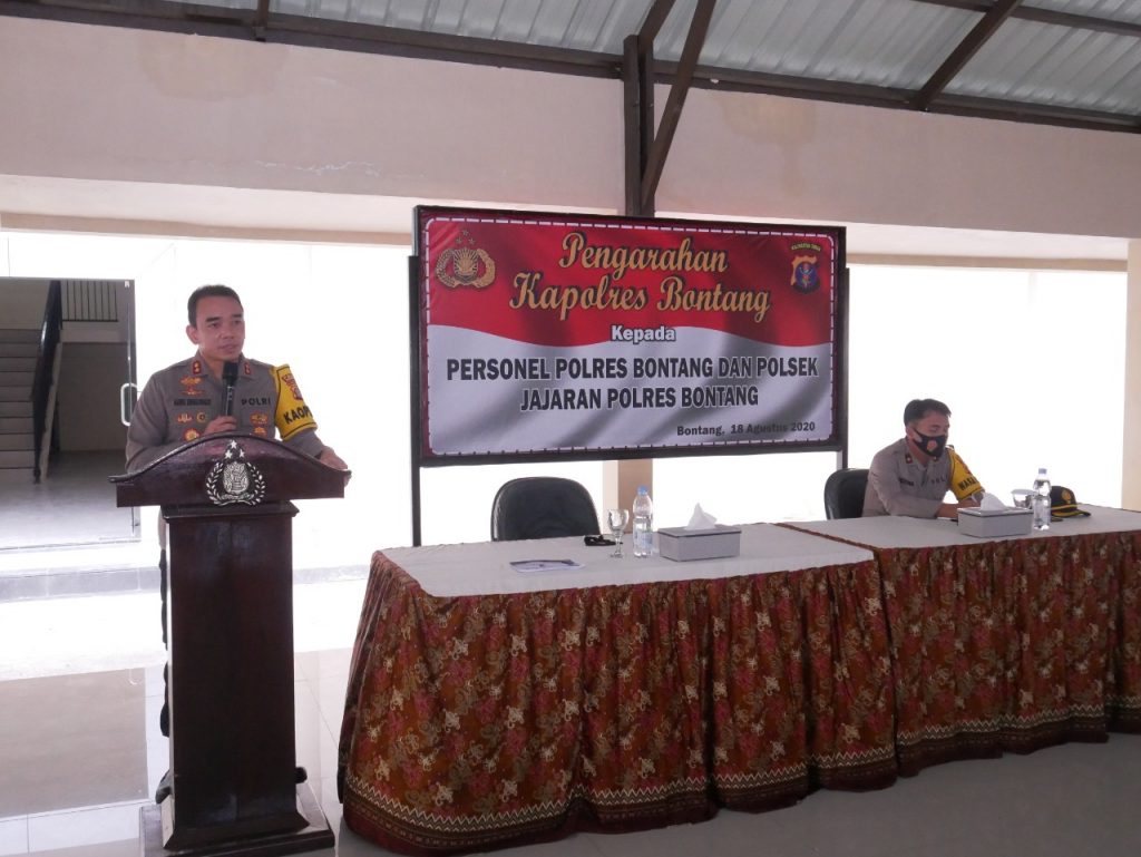 Jelang Pilkada 2020, Kapolres Bontang Beri Arahan Kepada Personelnya 2 8
