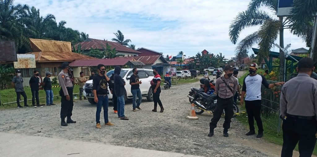Jaga Kondusifitas Kamtibmas, Polsek Muara Badak Amankan Aksi Damai Ormas Baladika 7 4