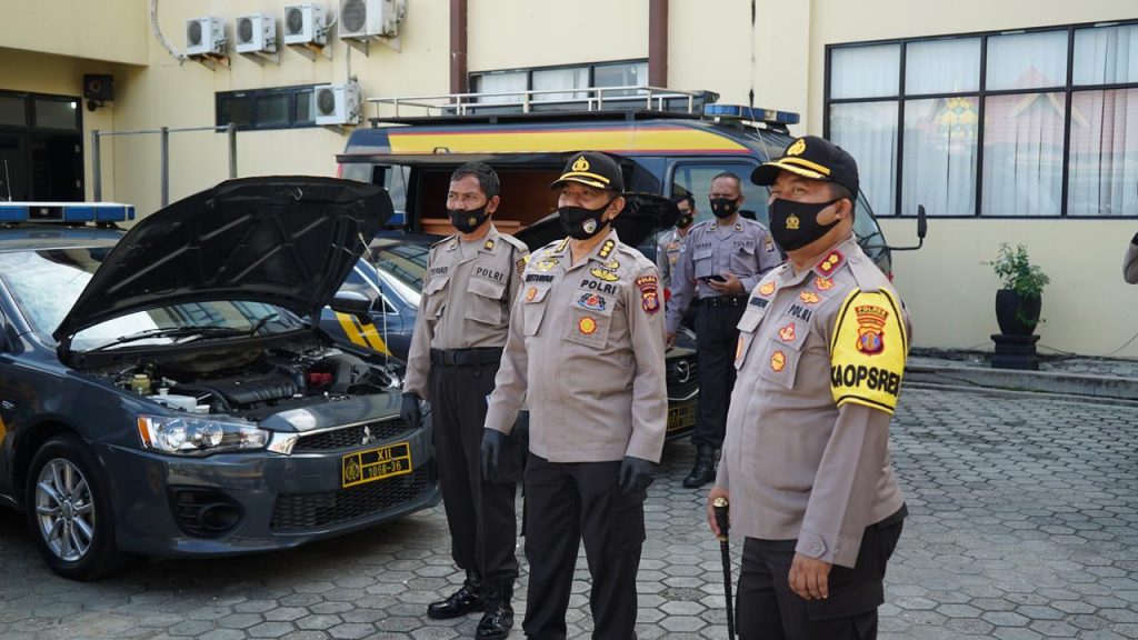 Jelang Pilkada 2020, Polres Kukar Terima Kunjungan dan Pengecekan Kendaraan Dinas Oleh Itwasda Polda Kaltim 9 5