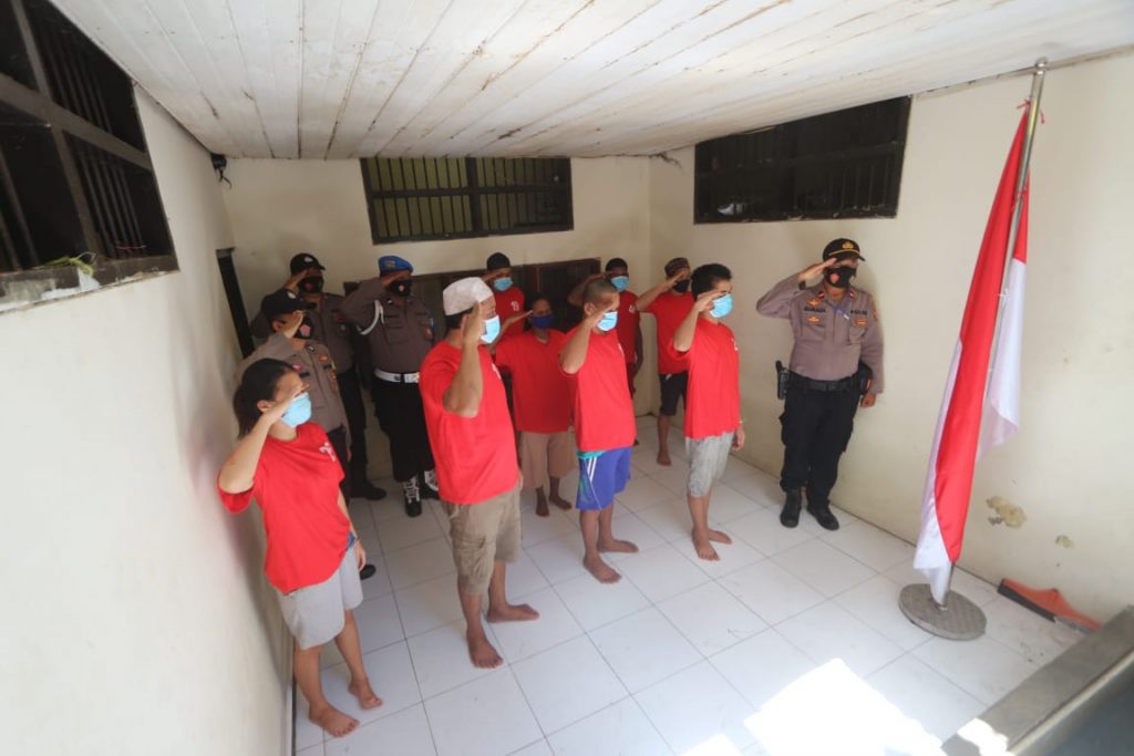 HUT RI Ke-75, Polres Berau Kawal Peringatan Detik-Detik Proklamasi 9 7