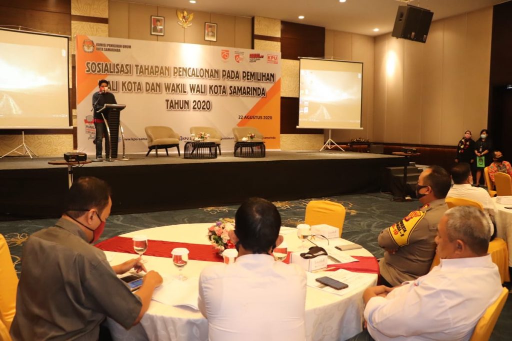 Hadiri Sosialisasi Tahapan Pilwali Samarinda 2020, Wakapolres : Polri Siap Berikan Pengamanan WhatsApp Image 2020 08 22 at 12.22.28 PM