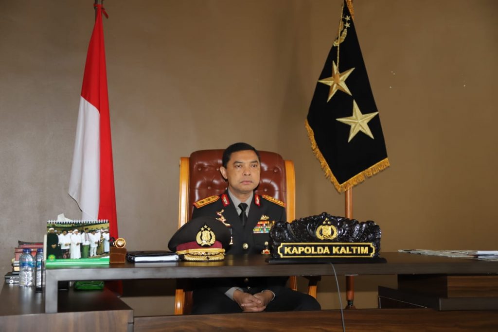 Kapolda Kaltim Ikuti Upacara Peringatan Hari Kesaktian Pancasila Secara Virtual 1