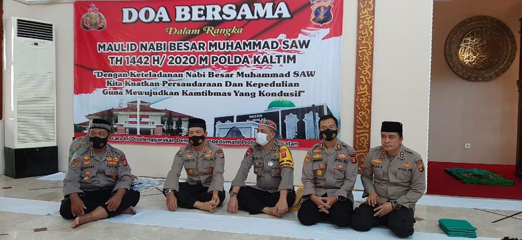 Peringati Maulid Nabi Muhammad SAW 1442 H, Polda Kaltim Gelar Do’a Bersama 10 13