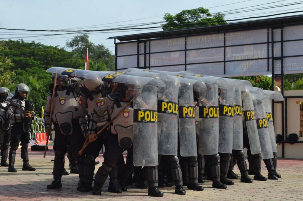 Tingkatkan Kesiapan Jelang Pilkada Serentak 2020, Polres Paser Gelar Latihan Dalmas 2 10