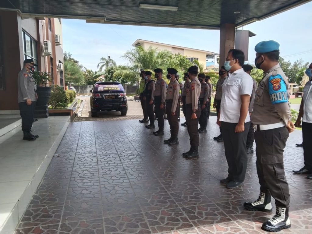 Polres Kukar Gelar Apel Kesiapan Pengamanan Kampanye Terbatas Pilkada 2020 4 12