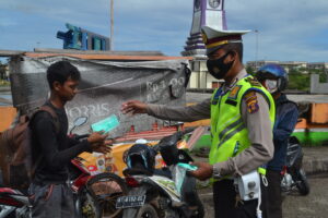 Cegah Penyebaran Covid 19, Polres Paser Gelar Operasi Yustisi Bersama Instansi Terkait 8