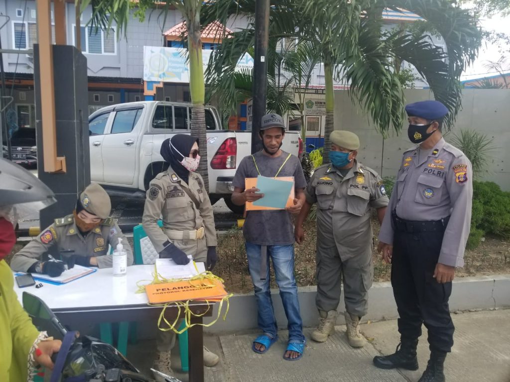 Gelar Operasi Yustisi, Polres Bontang Masih Temui Pelanggar Protokol Kesehatan btg 2