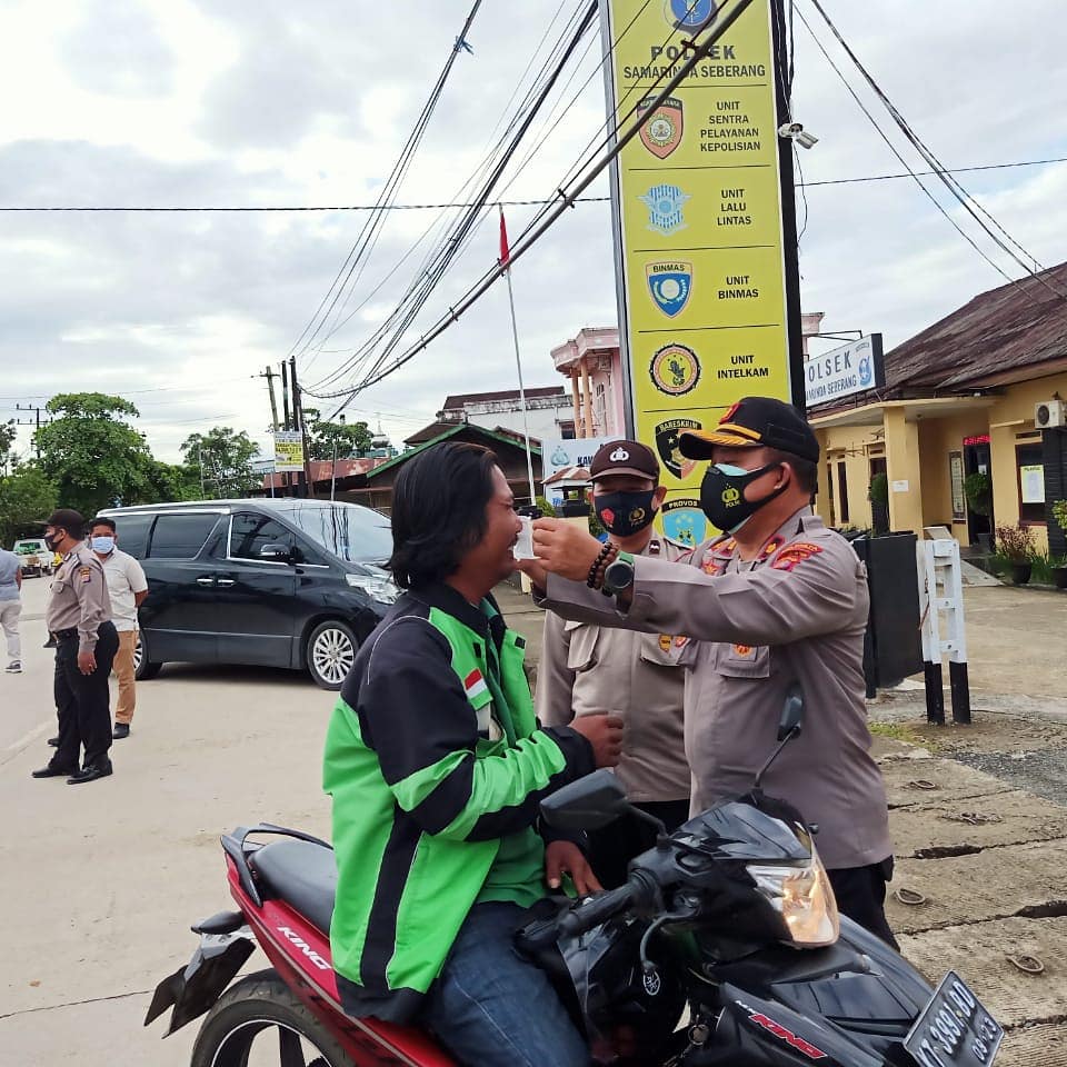 Stop Penyebaran Covid-19, Polsek Samarinda Seberang Kembali Laksanakan Operasi Yustisi Covid-19 6 13