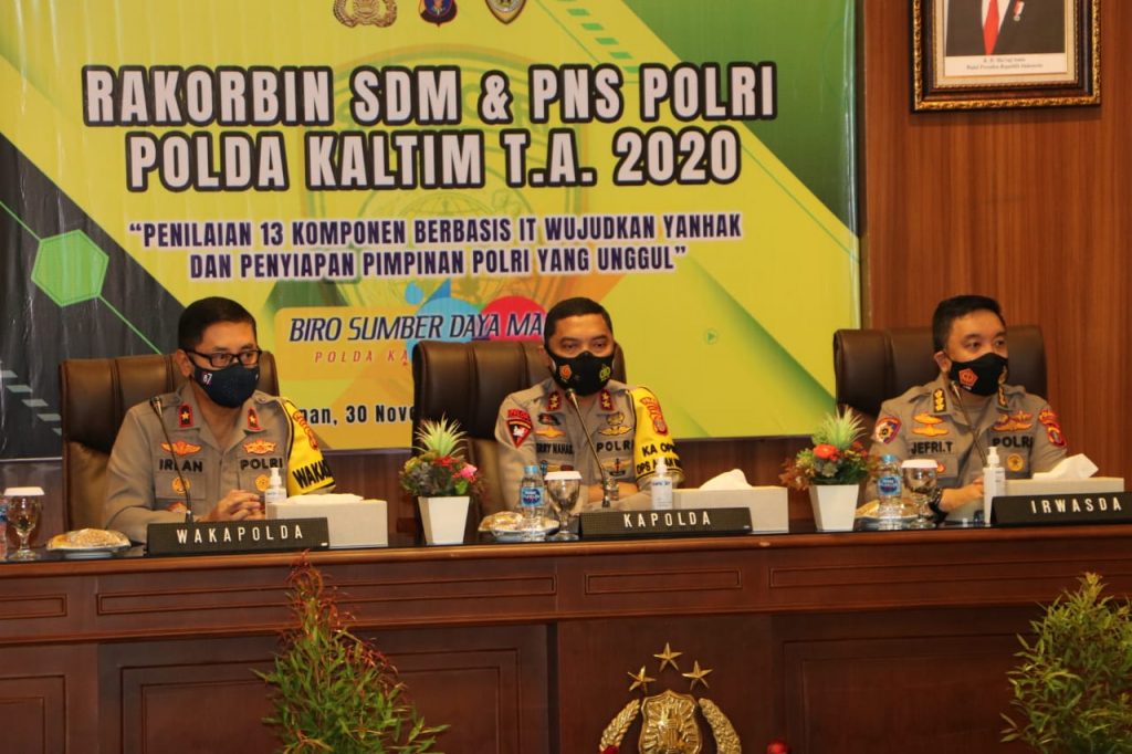 Kapolda Kaltim Buka Rakorbin SDM Polri T.A. 2020 9 14