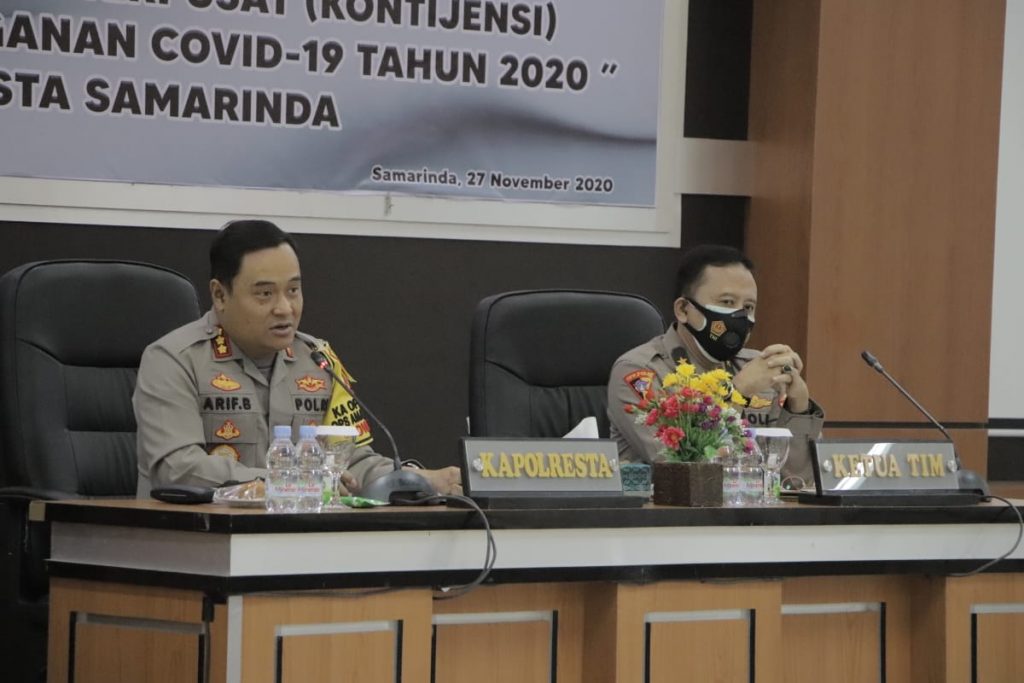Kapolresta Samarinda Sambut Kunjungan Tim Supervisi Operasi Terpusat Aman Nusa II Mabes Polri WhatsApp Image 2020 11 27 at 18.36.07