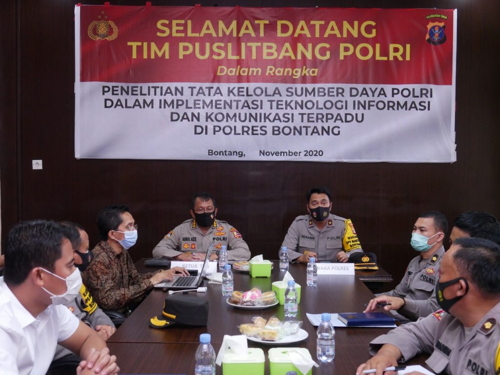 Tim Puslitbang Mabes Polri Laksanakan Penelitian di Polres Bontang btg 2