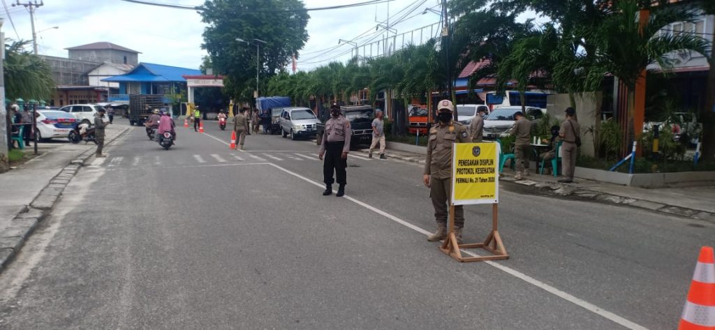 Pandemi Covid-19 Belum Berakhir, Aparat Gabungan di Bontang Giatkan Operasi Yustisi 9 3