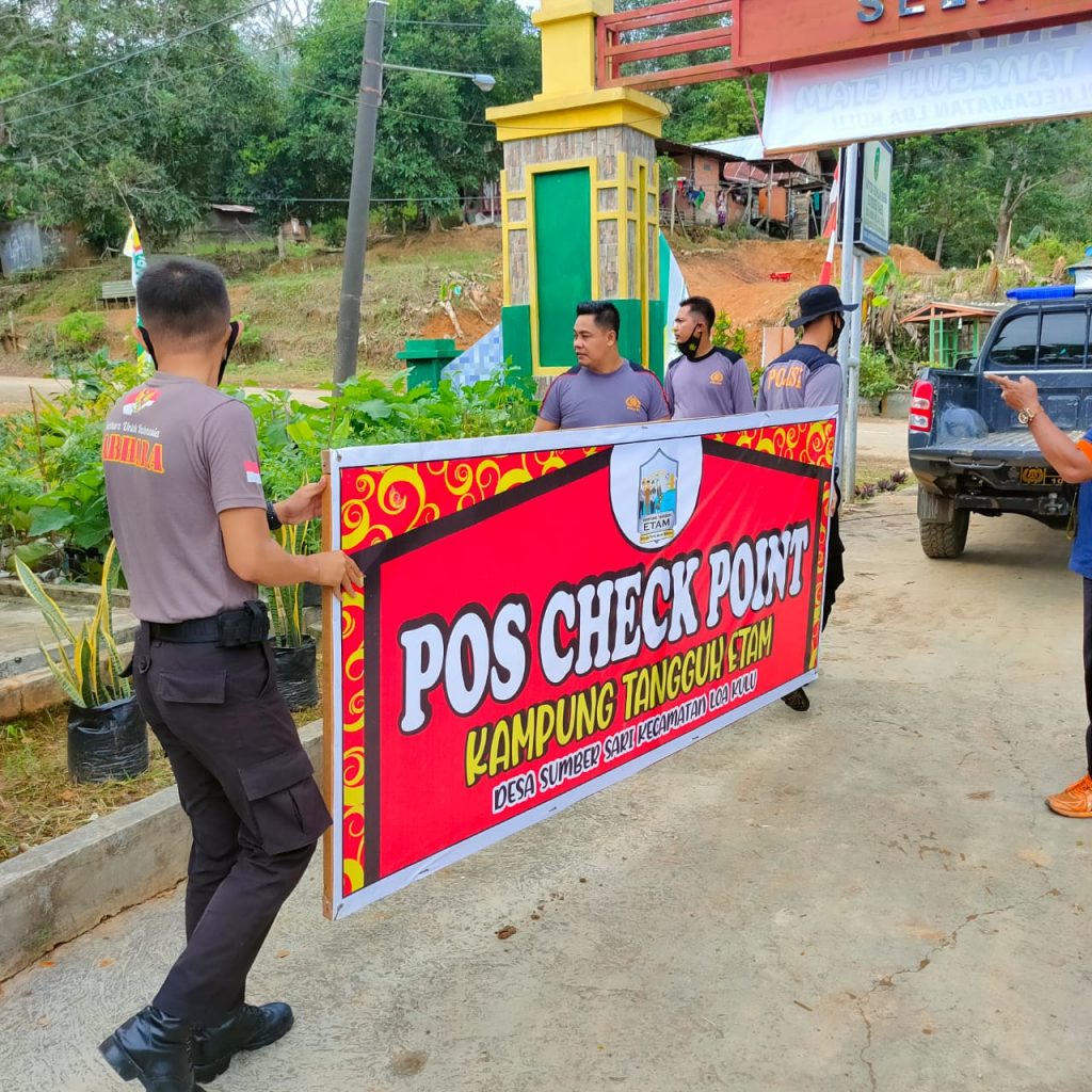 Gelar Kerja Bakti, Polsek Loa Kulu Menata Penyempurnaan Kampung Tangguh Covid-19 Desa Sumber Sari 3 6