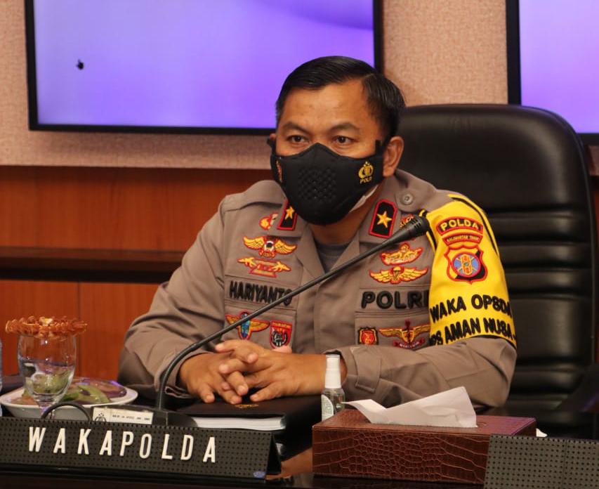 Wakapolda Kaltim Ikuti Rapat Monitoring Pelaksanan Vaksin Covid-19 Secara Virtual 15 1