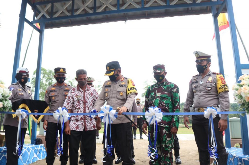 Kapolres Kukar Resmikan Kampung Tertib Lalu Lintas dan Launching E-Form SIM 1 5